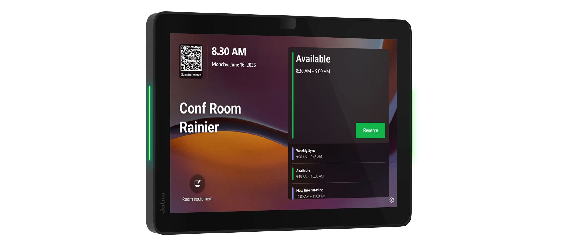 Jabra Schduler banner with device and calendar/scheduling graphics